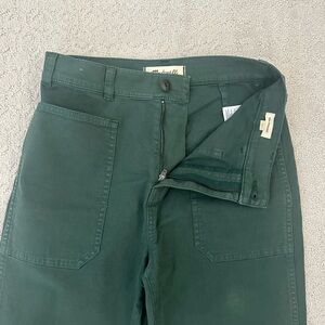 Madewell 90s Straight Pants (Dark Green)